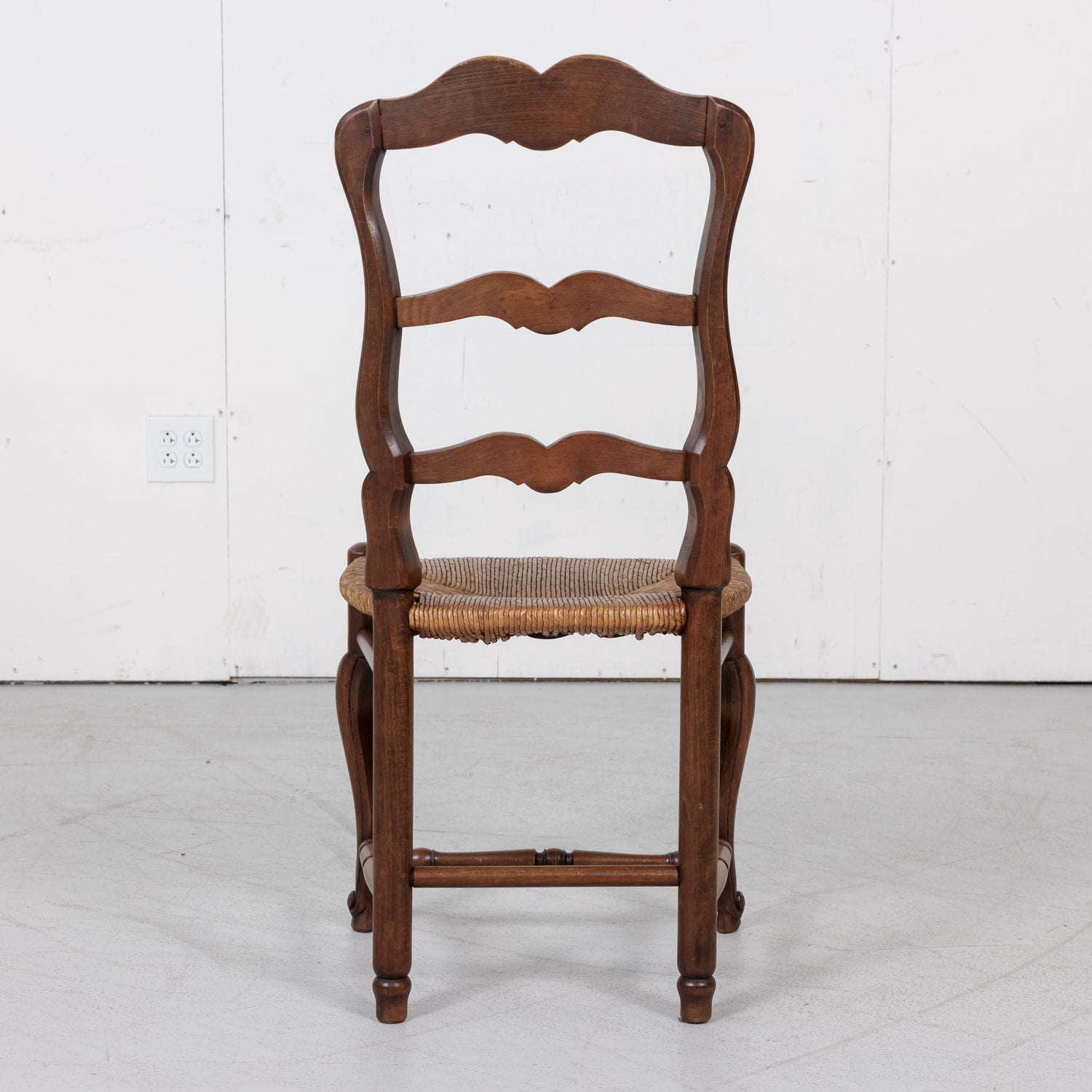 Set of Six Rush Seat Chairs