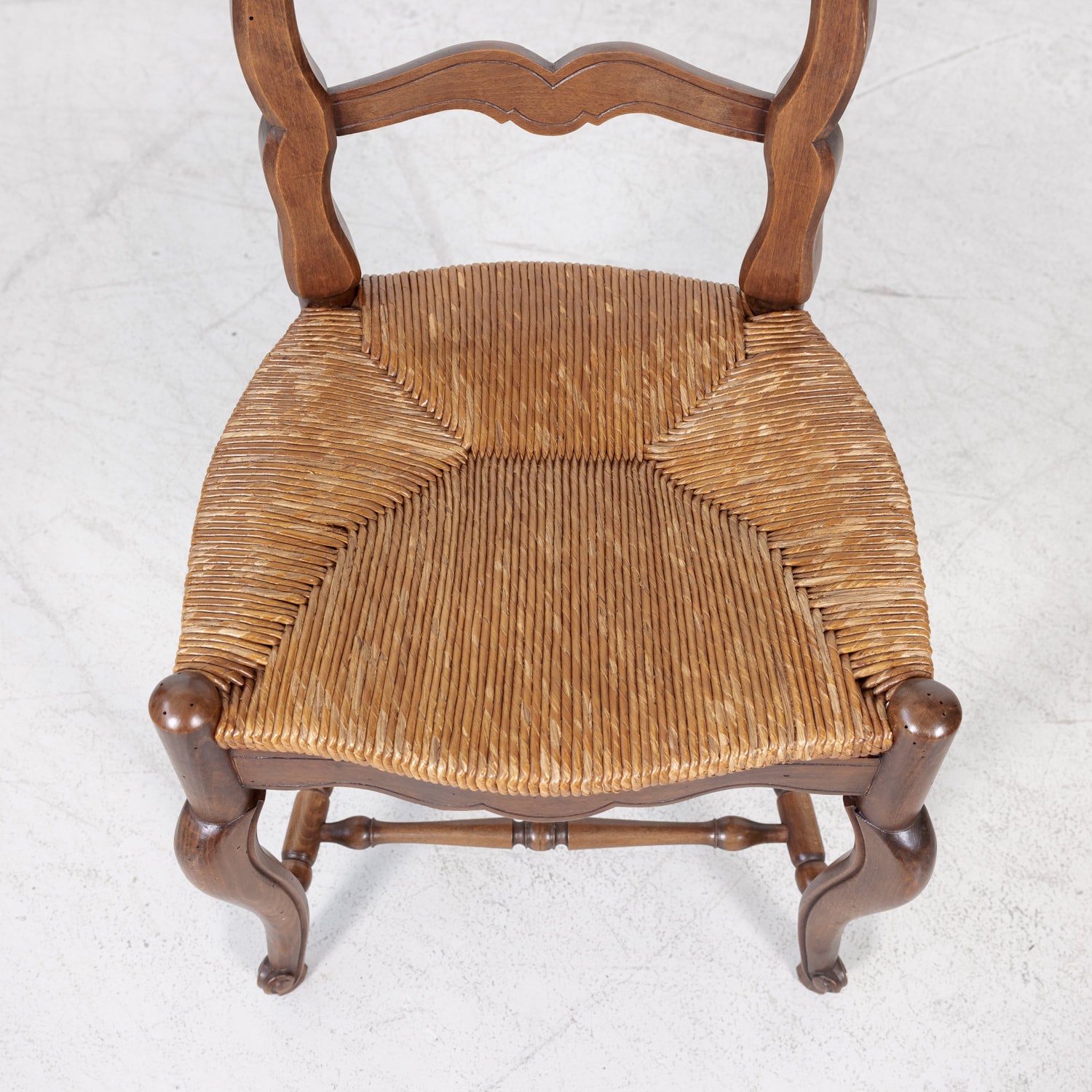 Set of Six Rush Seat Chairs