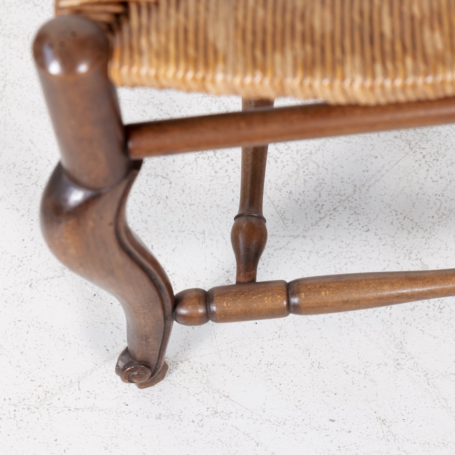 Set of Six Rush Seat Chairs