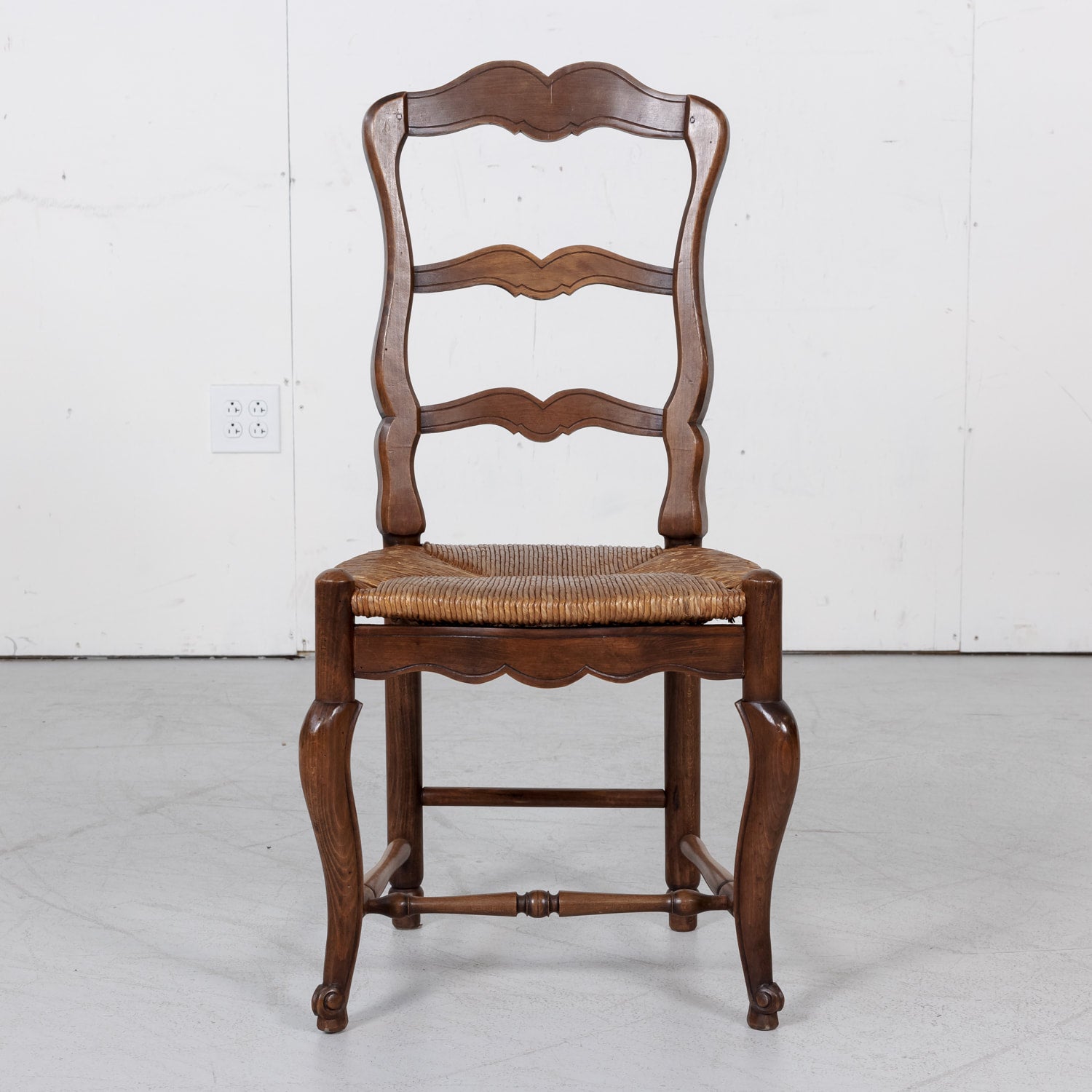 Set of Six Rush Seat Chairs
