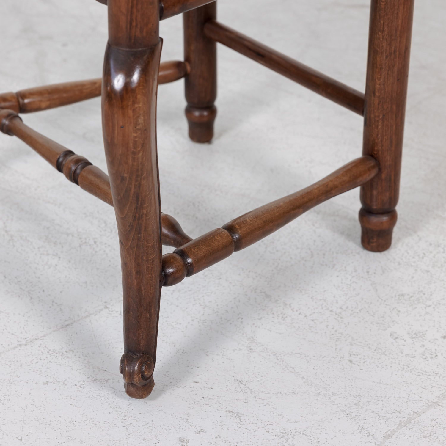 Set of Six Rush Seat Chairs