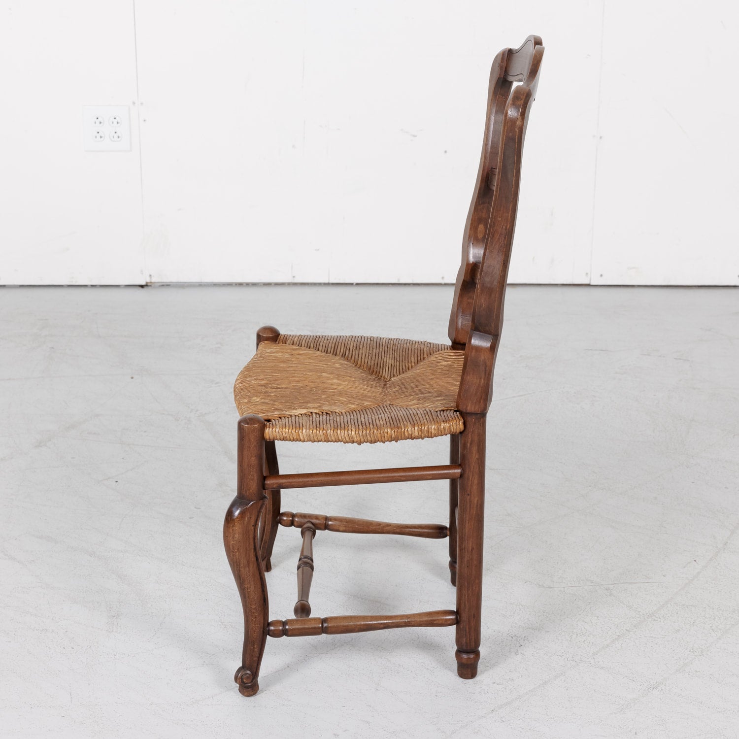 Set of Six Rush Seat Chairs
