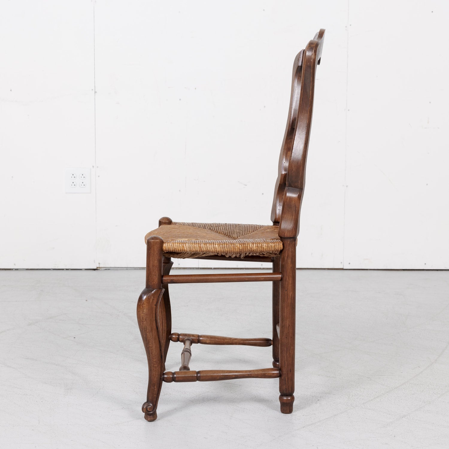 Set of Six Rush Seat Chairs