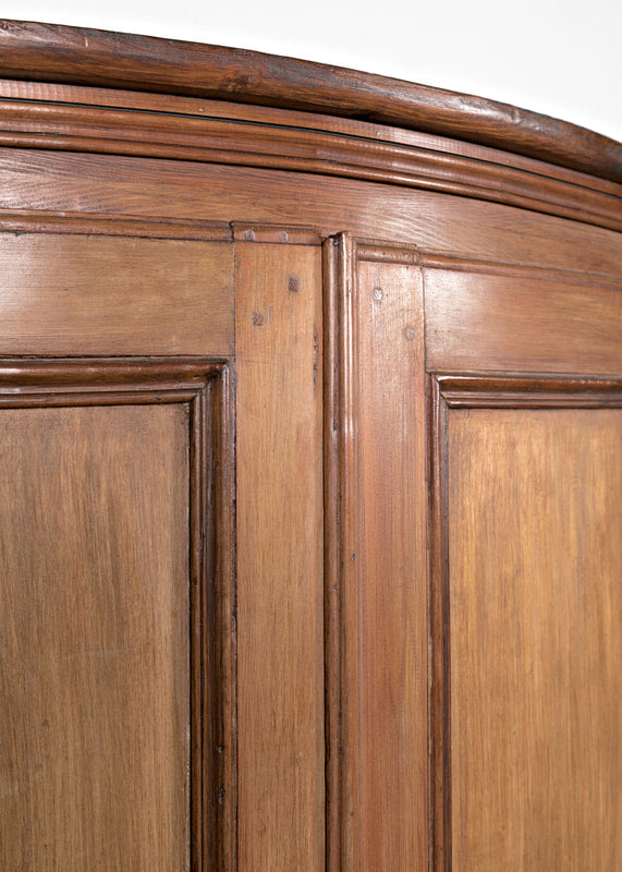 Antique French ​Boiserie Panel Corner Cabinet