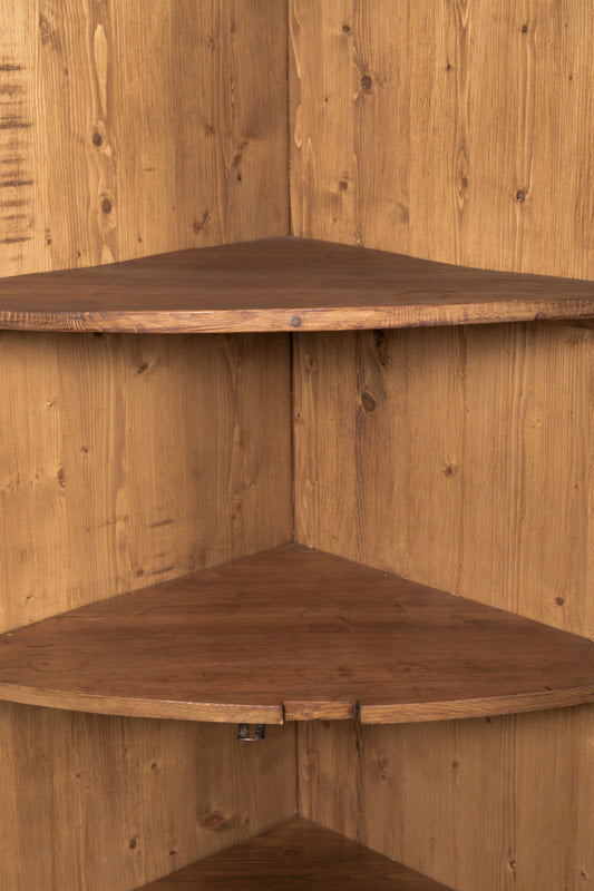 Antique French ​Boiserie Panel Corner Cabinet