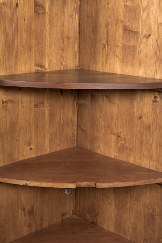 Antique French ​Boiserie Panel Corner Cabinet