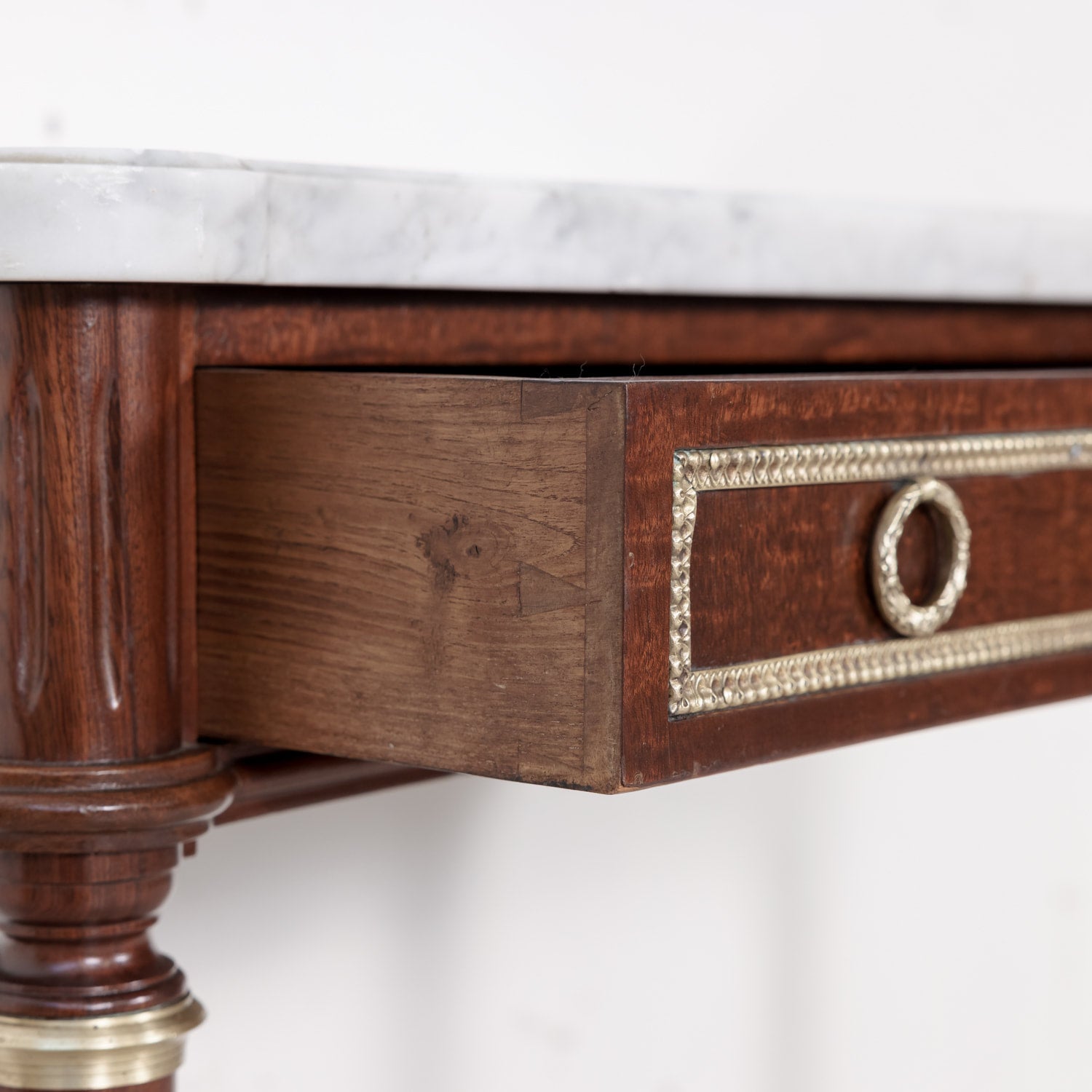 Louis XVI Wall Console with Marble Top