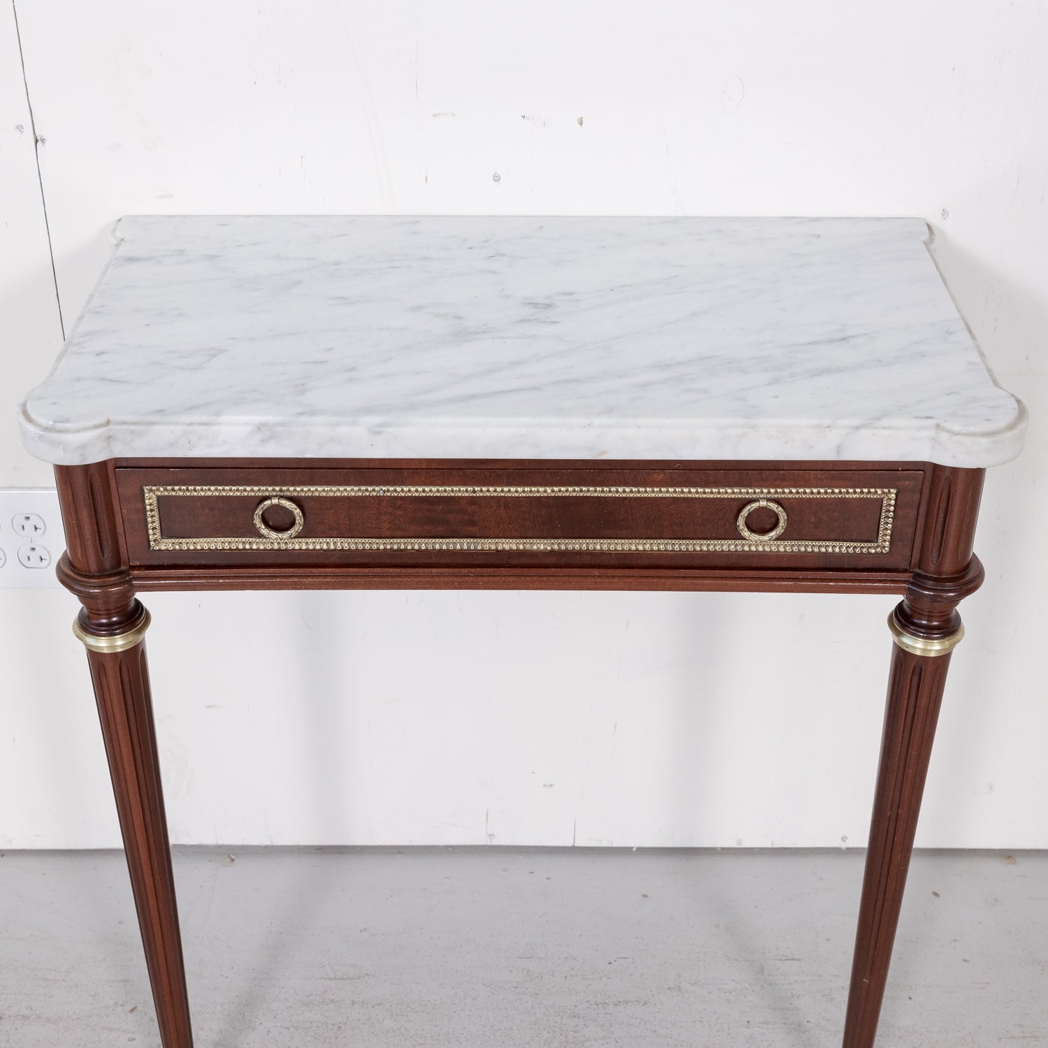 Louis XVI Wall Console with Marble Top