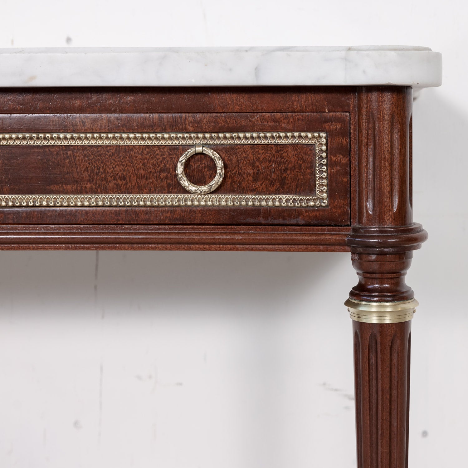 Louis XVI Wall Console with Marble Top