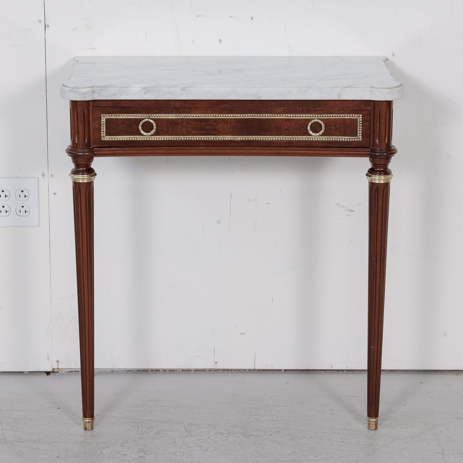 Louis XVI Wall Console with Marble Top