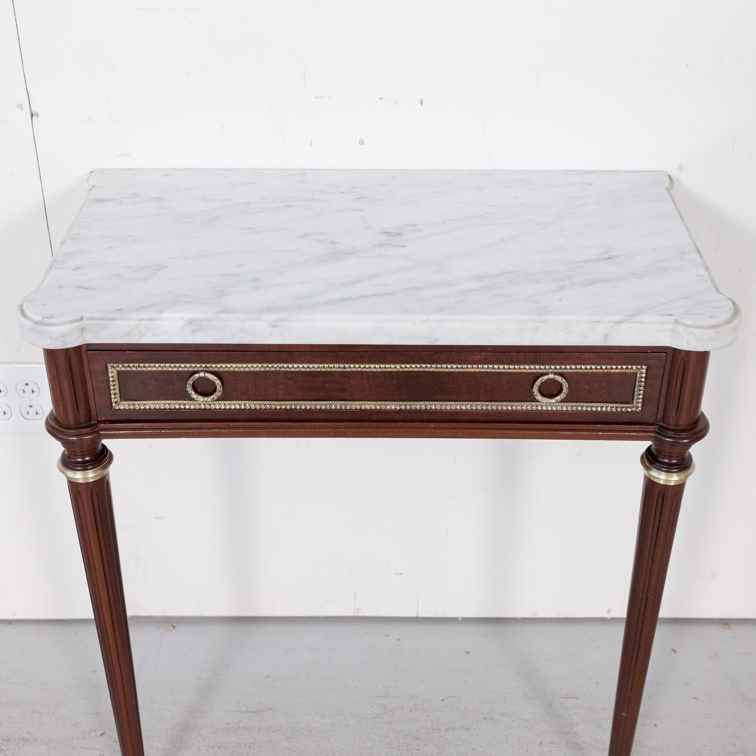 Louis XVI Wall Console with Marble Top