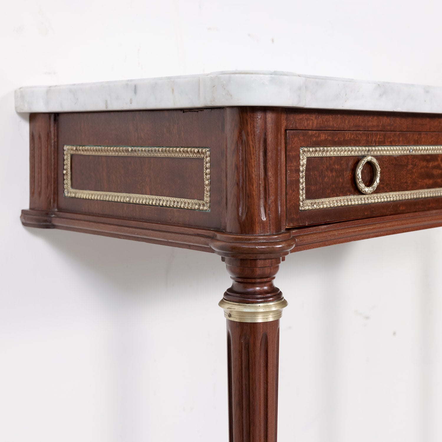 Louis XVI Wall Console with Marble Top