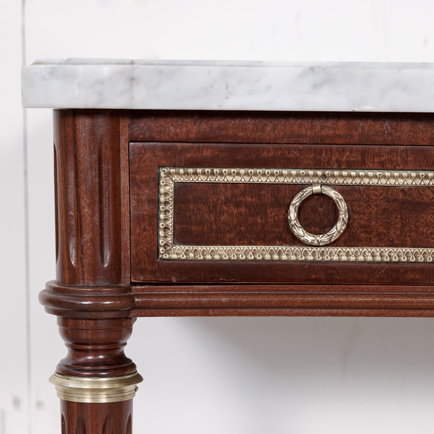 Louis XVI Wall Console with Marble Top