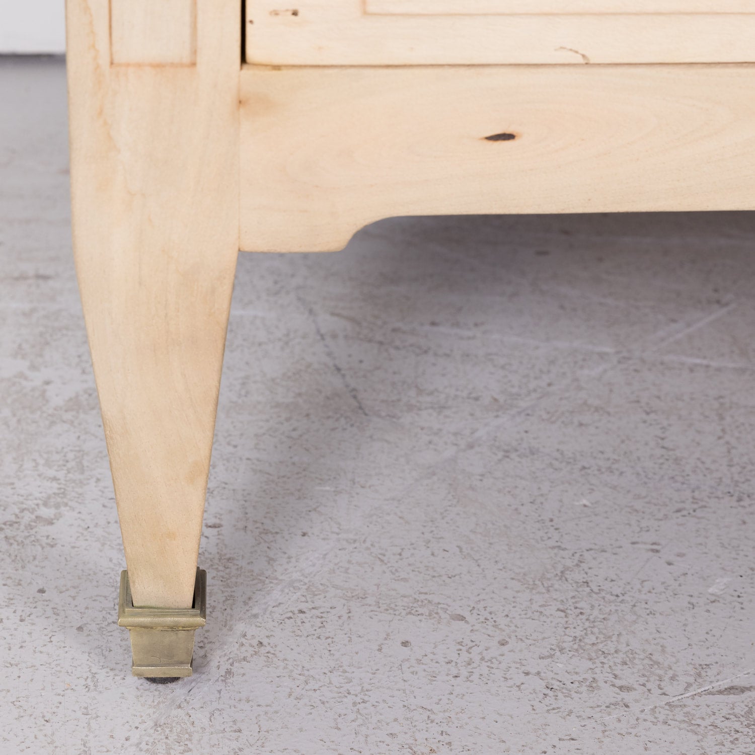 19th Century French Louis XVI Style Bleached Three-Drawer Commode with Marble Top