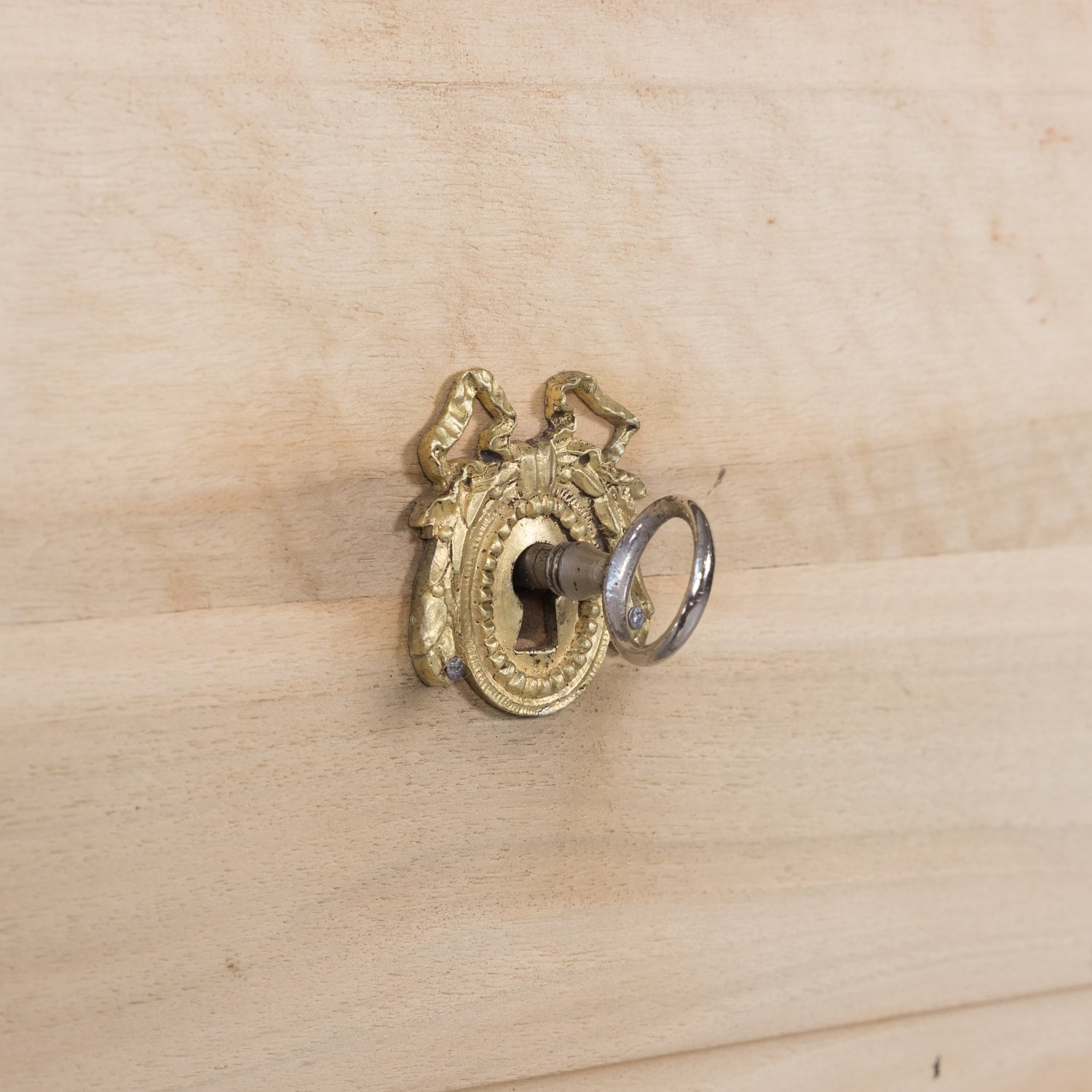 19th Century French Louis XVI Style Bleached Three-Drawer Commode with Marble Top
