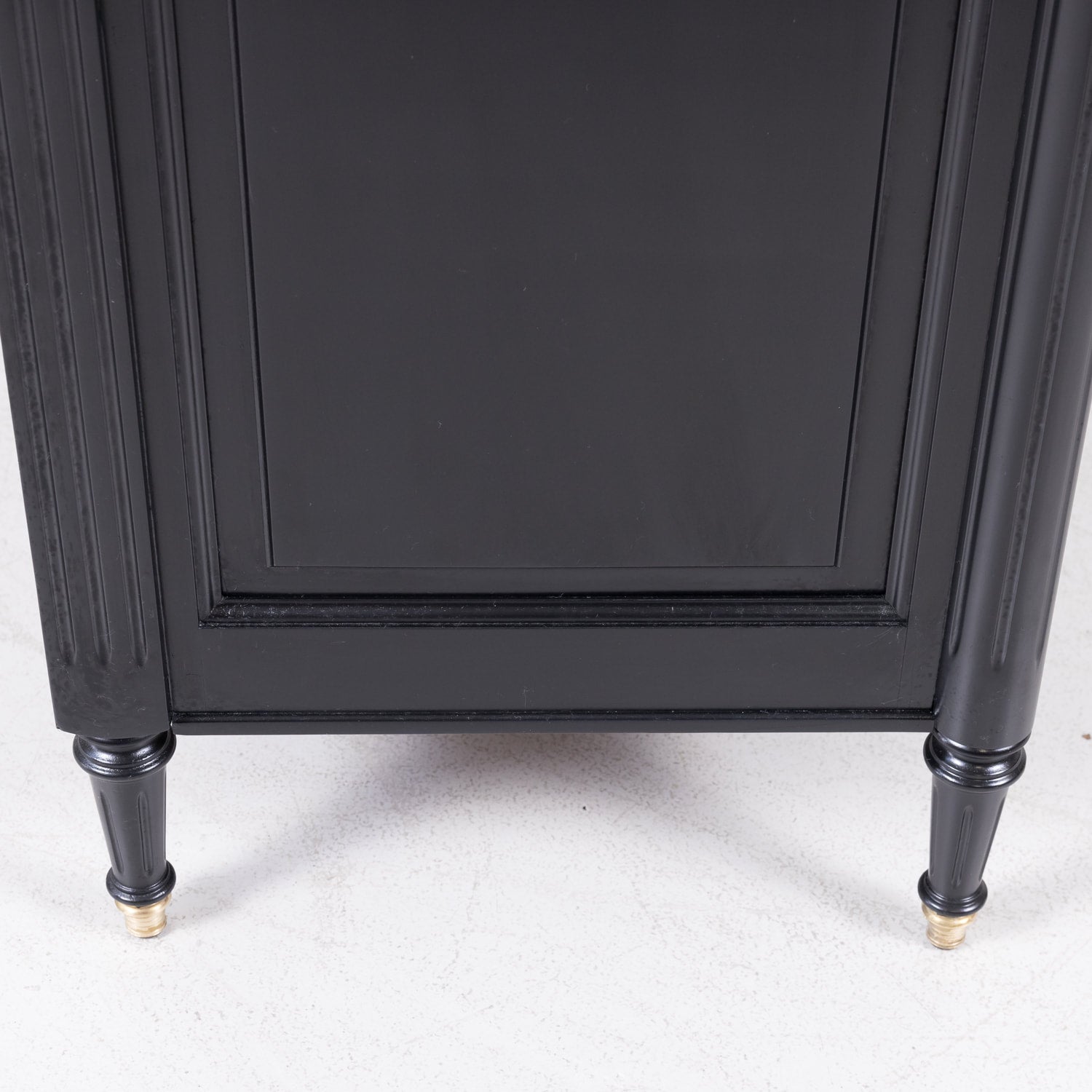 French Louis XVI Style Ebonized Mahogany Enfilade Buffet