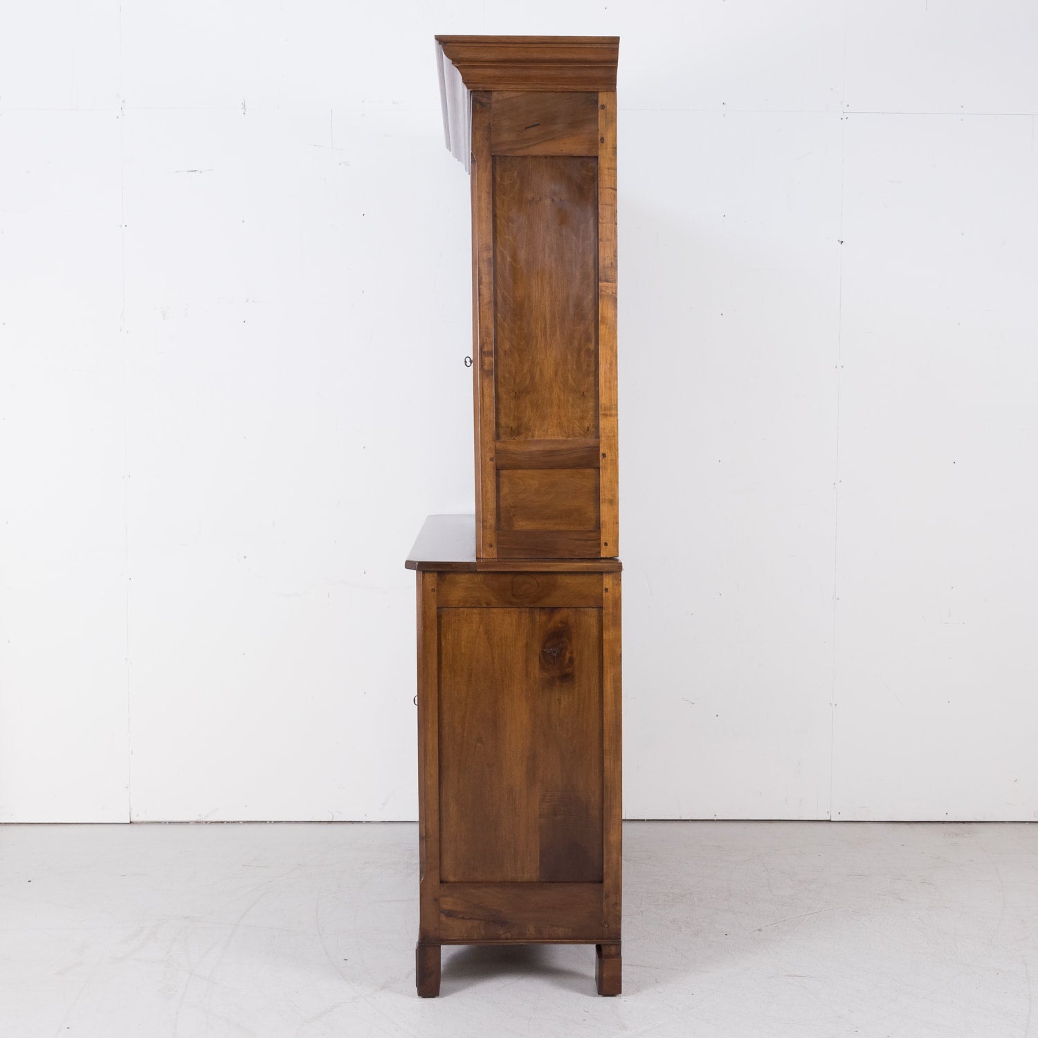 19th Century French Period Louis Phillipe Walnut Buffet Deux Corps