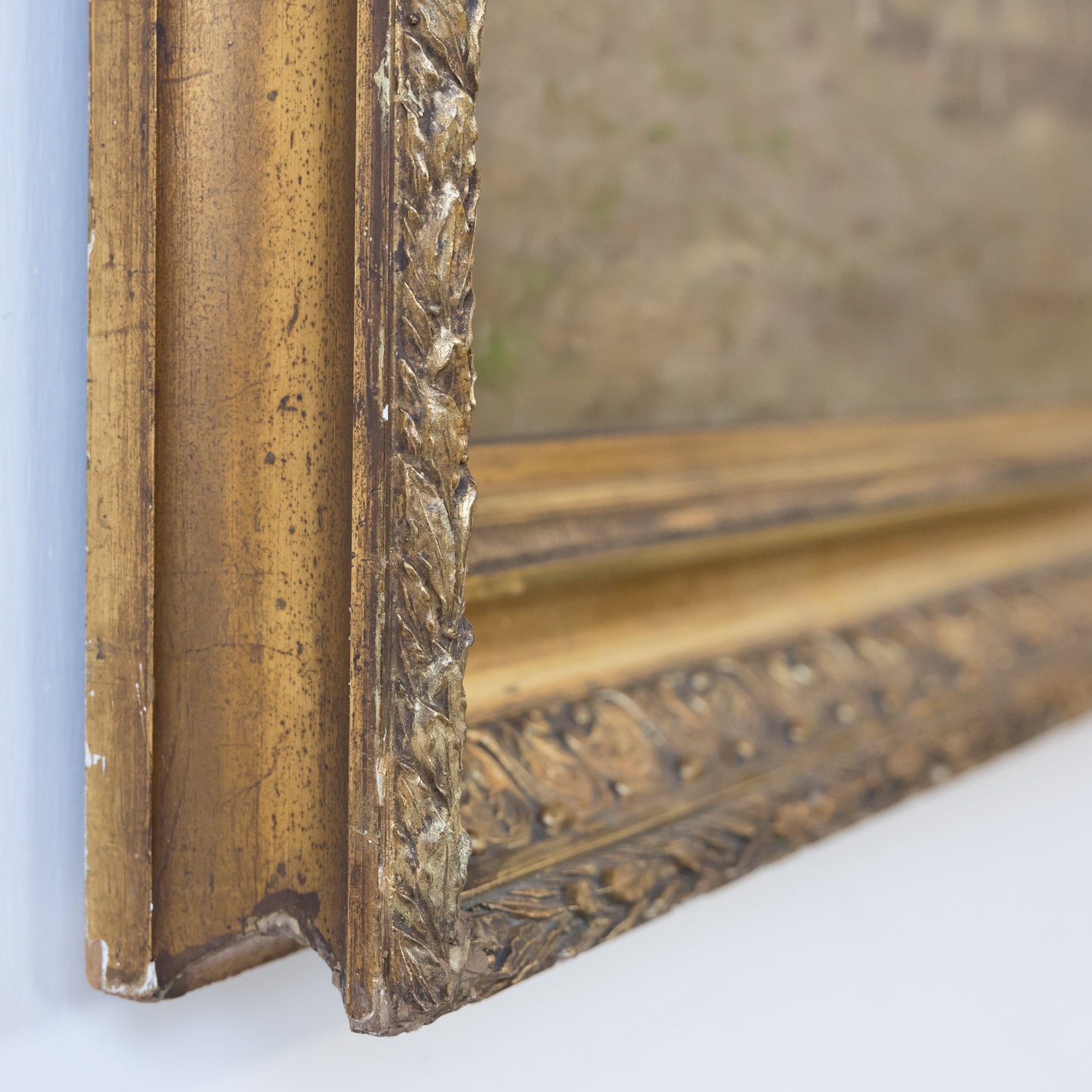 Late 19th Century French Painting of Cows on a Forest Path by Emile Godchaux, Signed