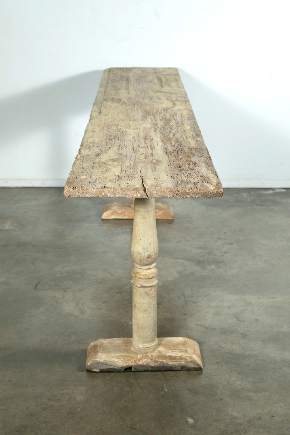 Late 19th Century French Provençal Painted Wood Console Table