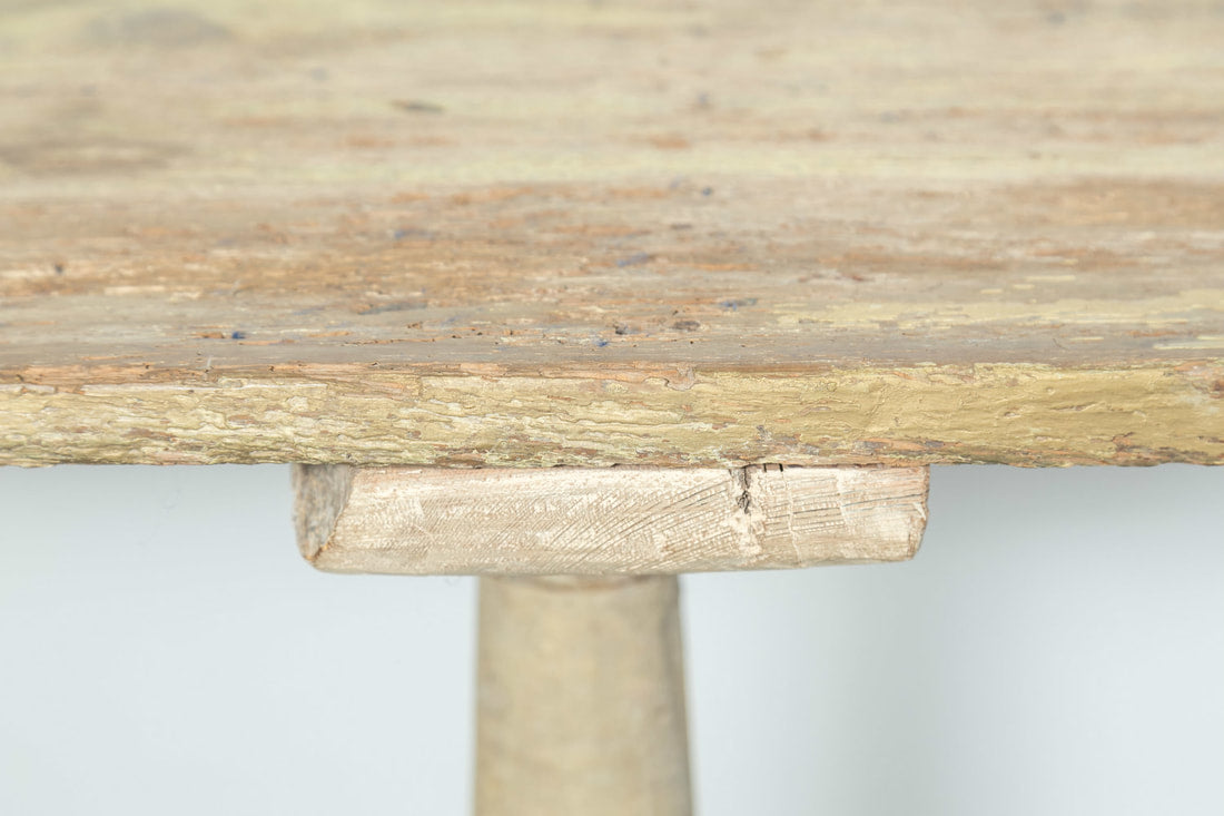 Late 19th Century French Provençal Painted Wood Console Table