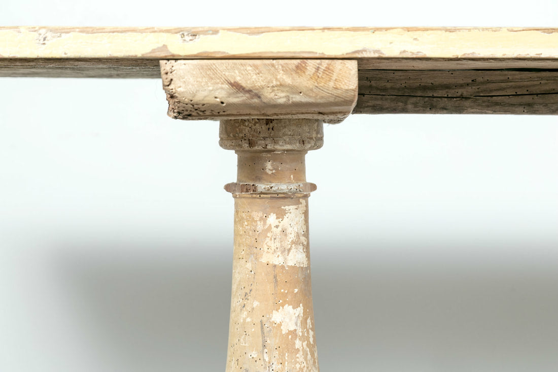 Late 19th Century French Provençal Painted Wood Console Table