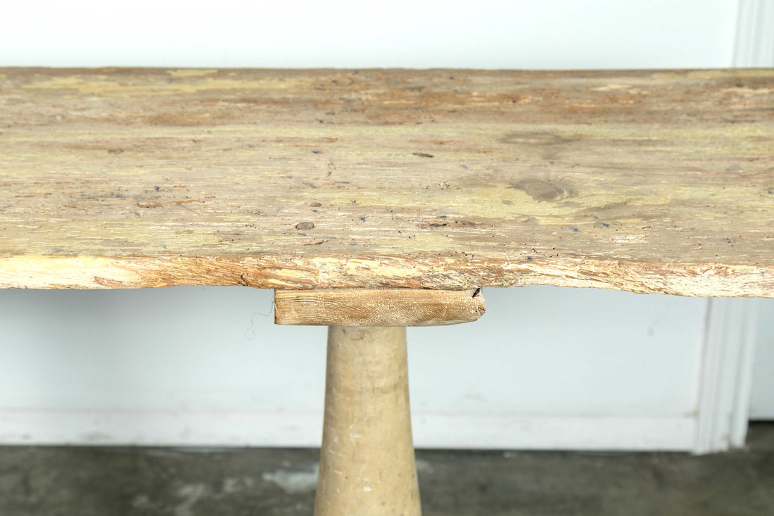 Late 19th Century French Provençal Painted Wood Console Table