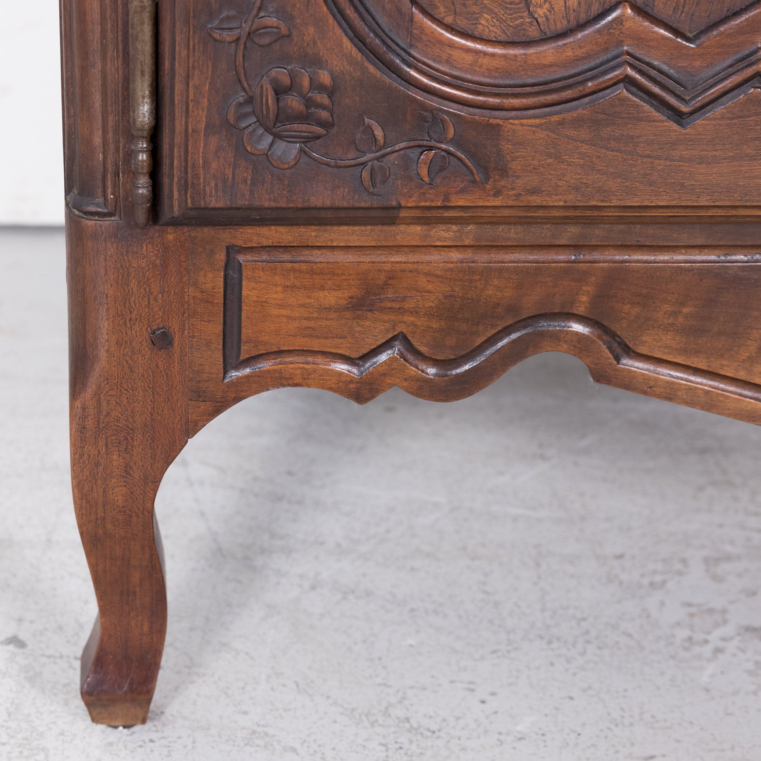 Louis XV Bressan Cabinet Walnut and Burl Chesnut