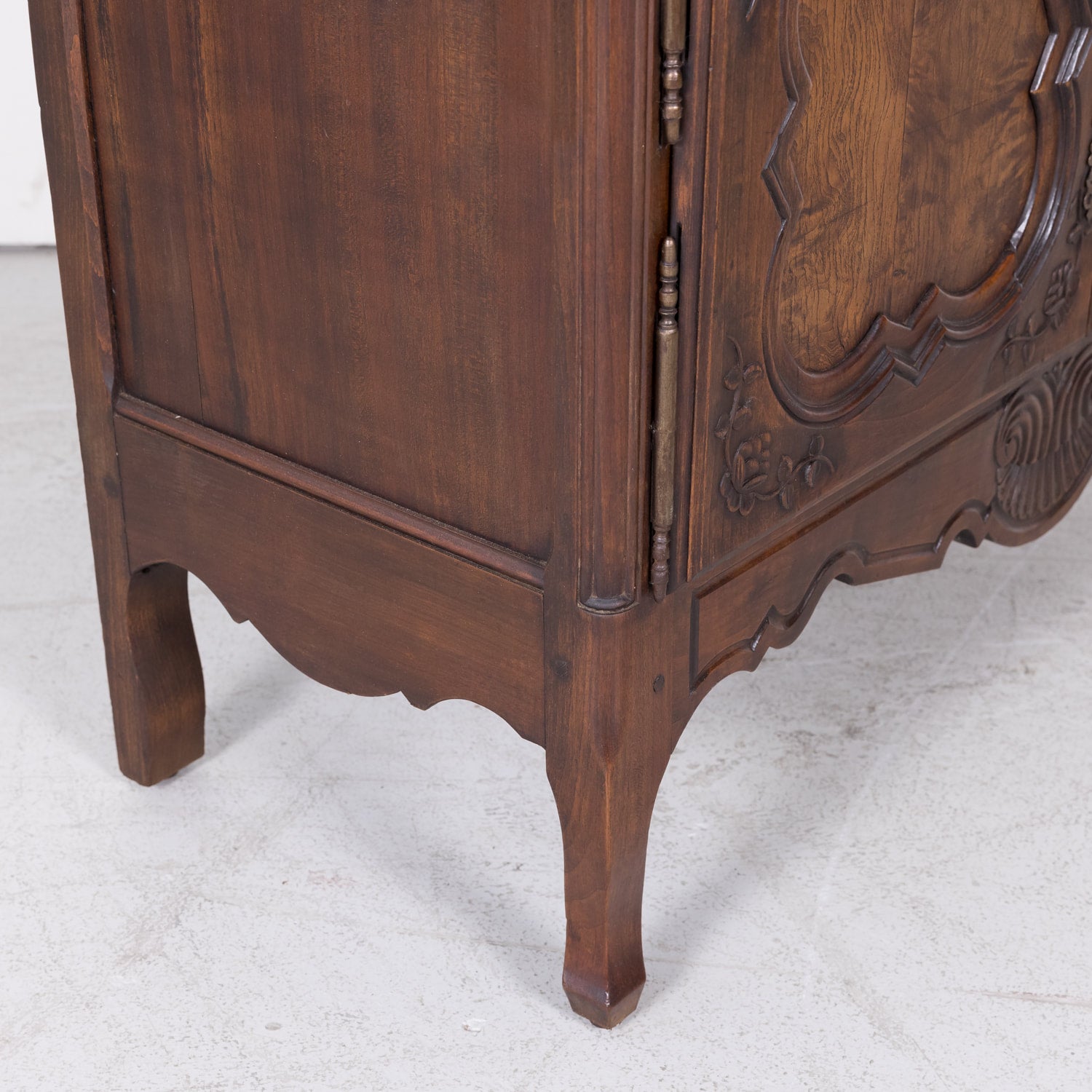 Louis XV Bressan Cabinet Walnut and Burl Chesnut