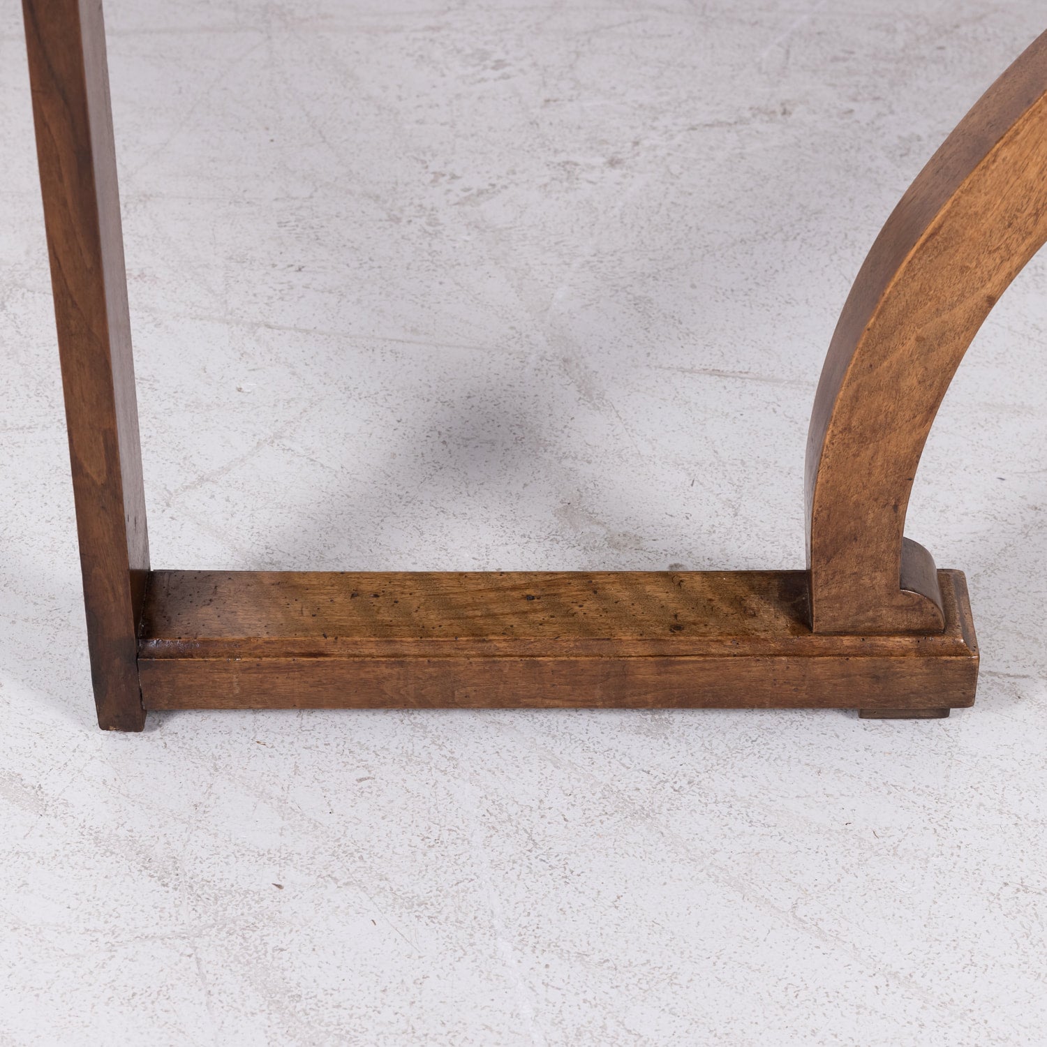 19th Century French Charles X Period Walnut Console with Drawers Made for Vachon-Bavoux & Cie