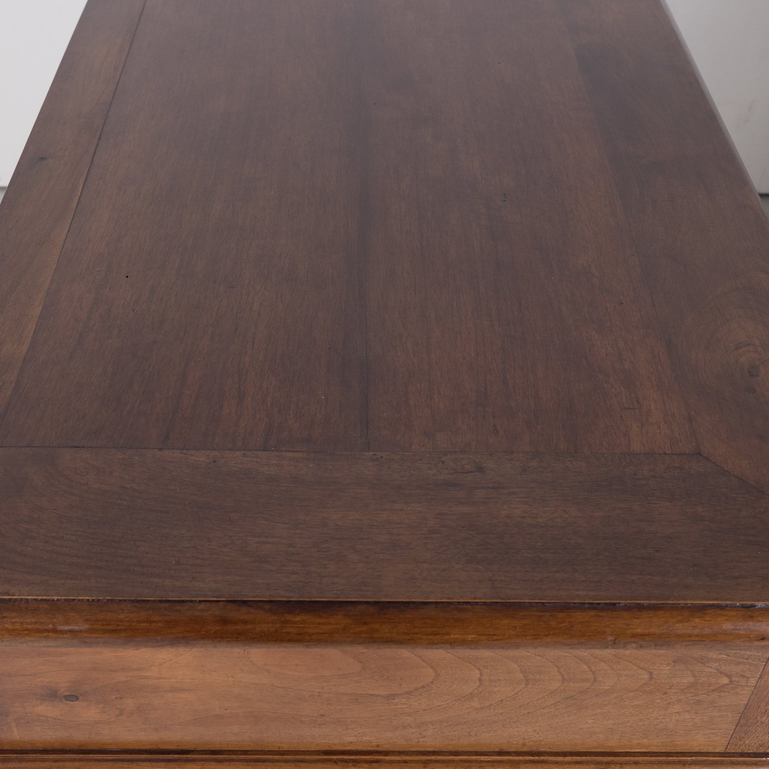 19th Century French Charles X Period Walnut Console with Drawers Made for Vachon-Bavoux & Cie