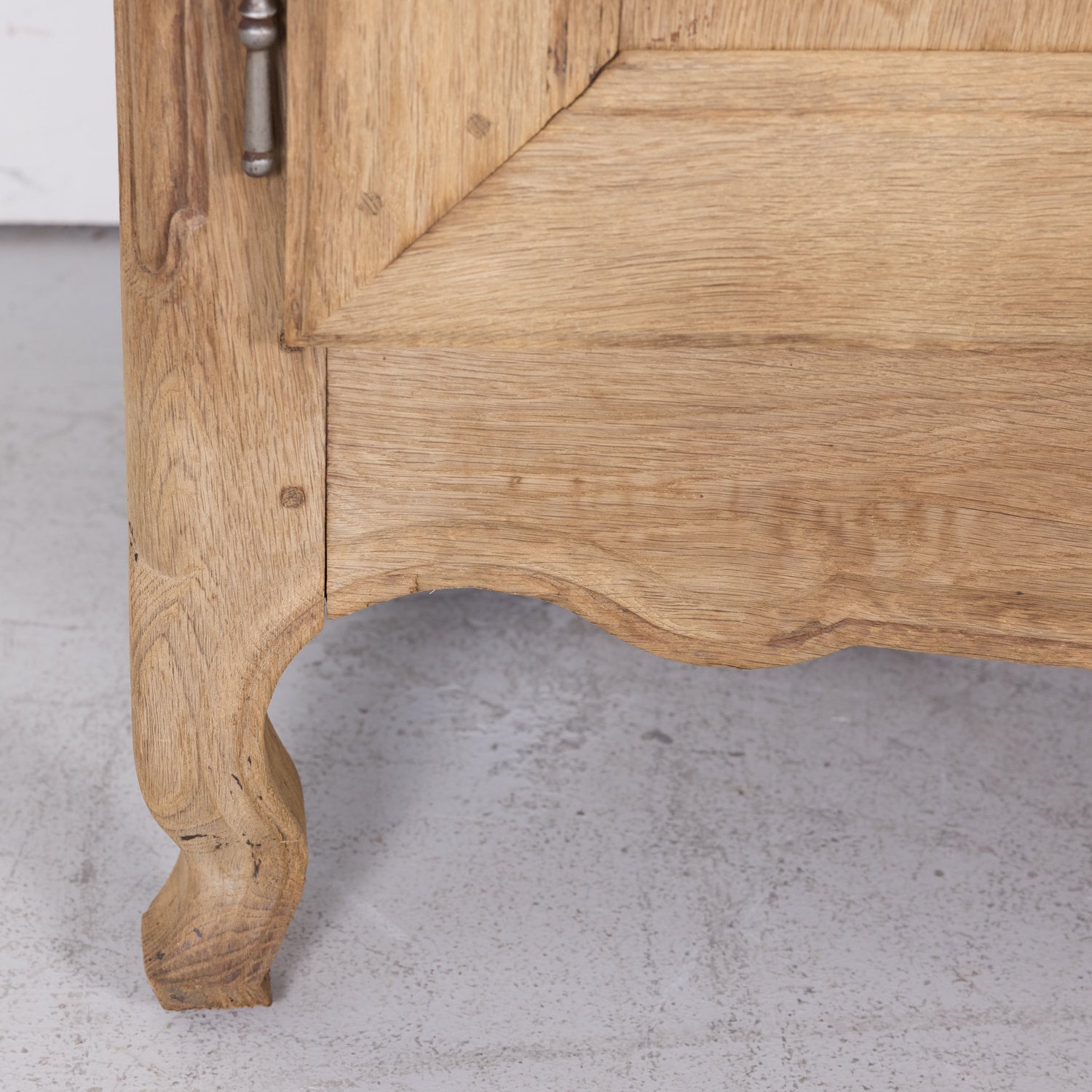 18th Century Louis XV Period French Provincial Bleached Armoire