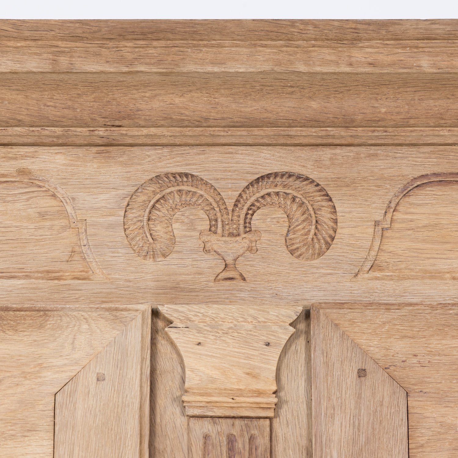 18th Century Louis XV Period French Provincial Bleached Armoire