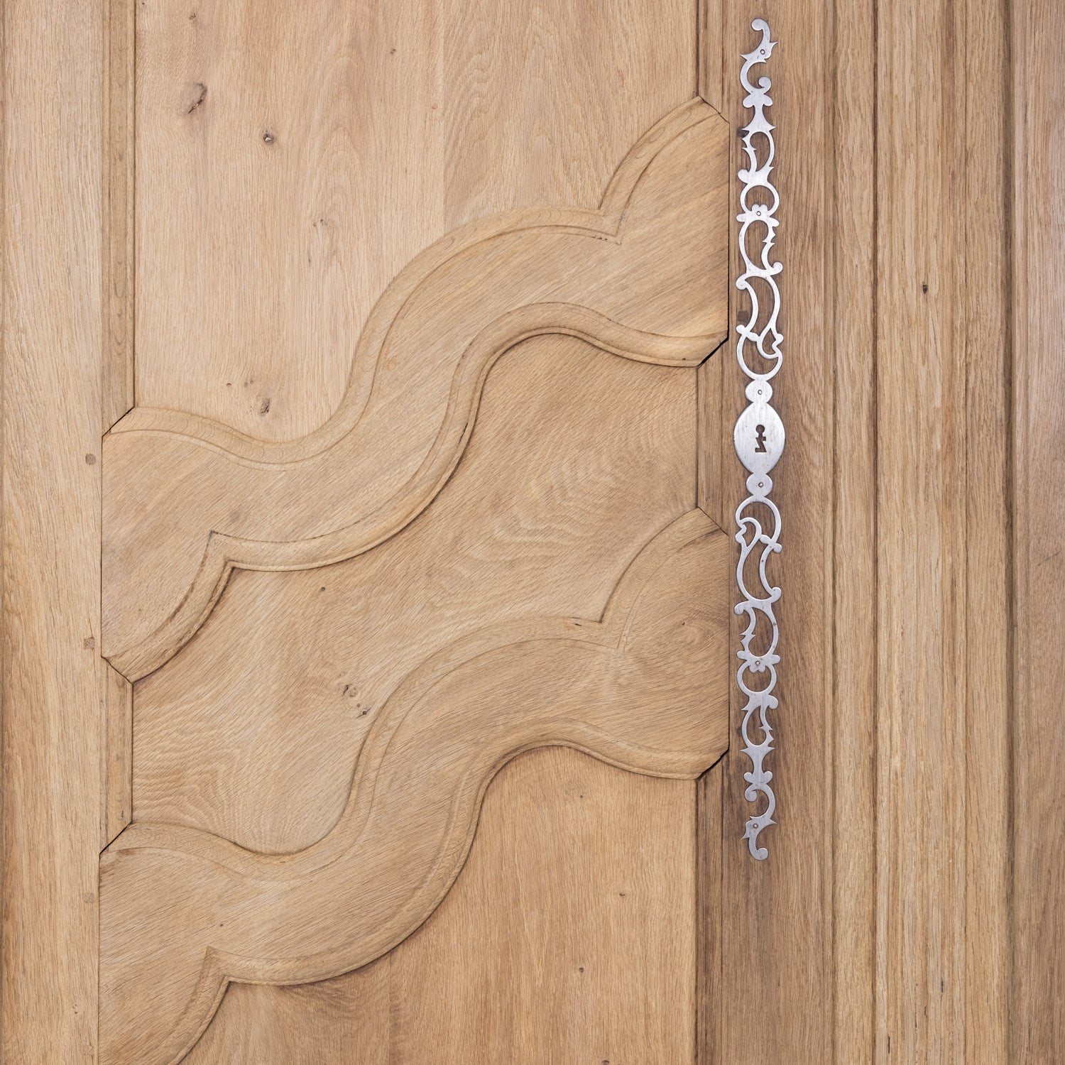 18th Century Louis XV Period French Provincial Bleached Armoire