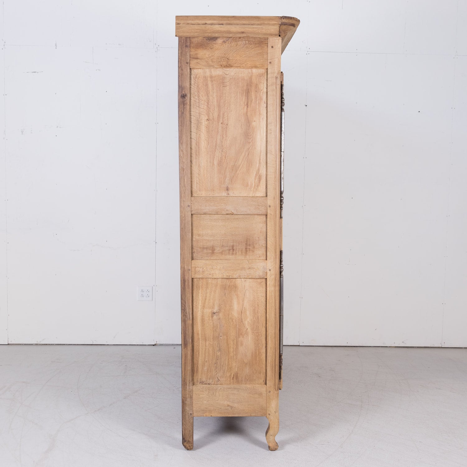 18th Century Louis XV Period French Provincial Bleached Armoire