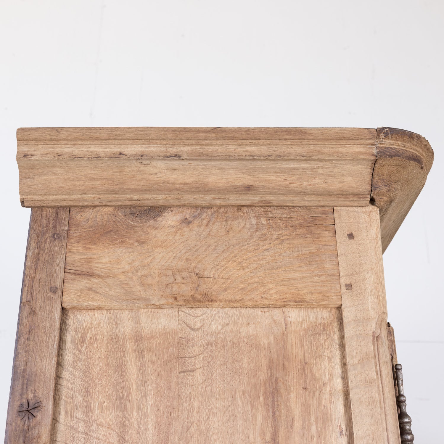 18th Century Louis XV Period French Provincial Bleached Armoire