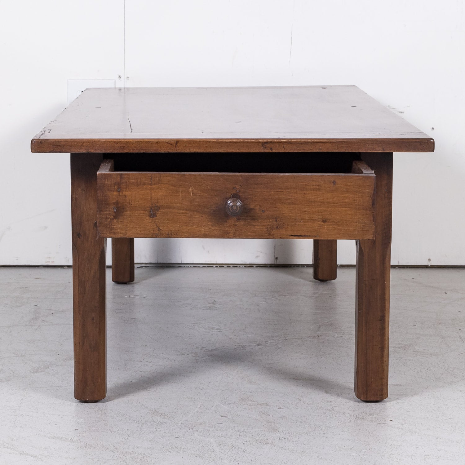 Country French Coffee Table Walnut from Brittany