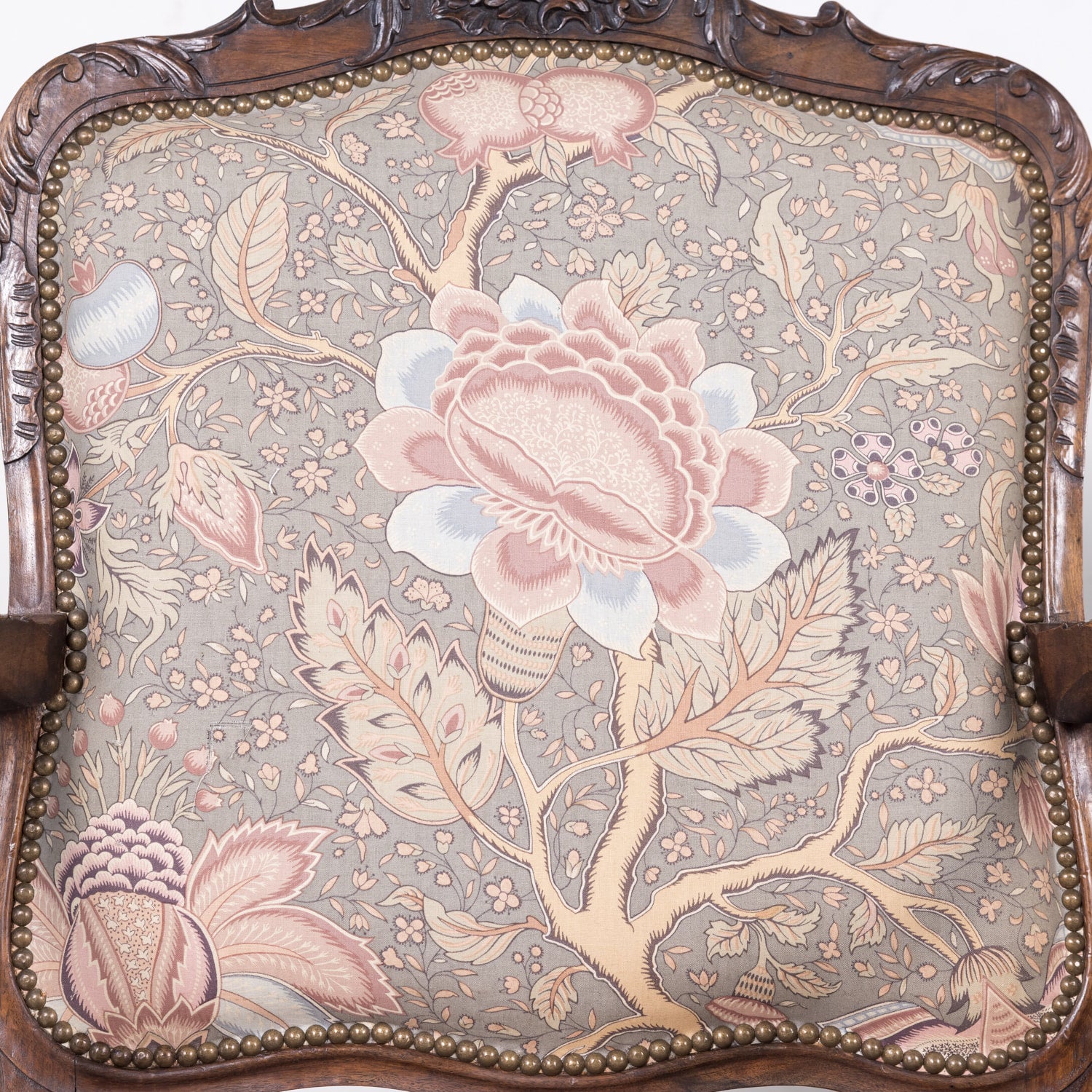 Fine Pair of 18th Century French Louis XV Period Carved Walnut Fauteuils