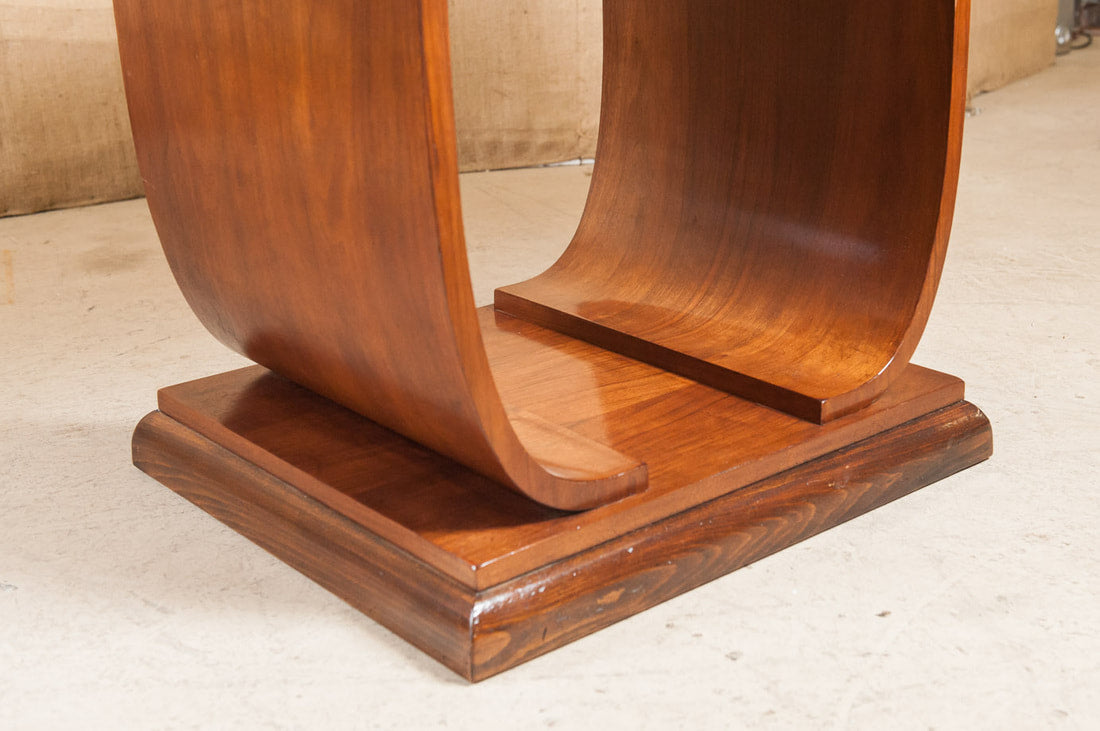 French Art Deco Walnut Console