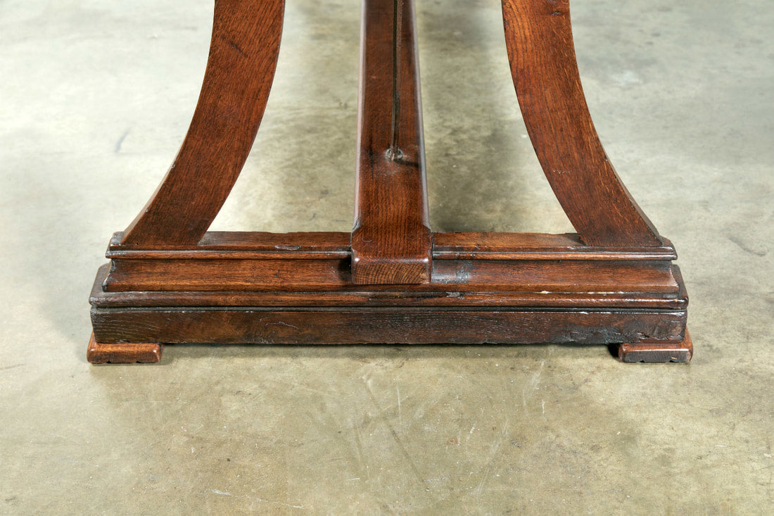 Early 19th Century Solid Oak French Provençal Desk or Console 