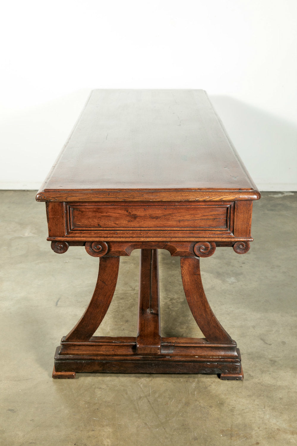 Early 19th Century Solid Oak French Provençal Desk or Console 