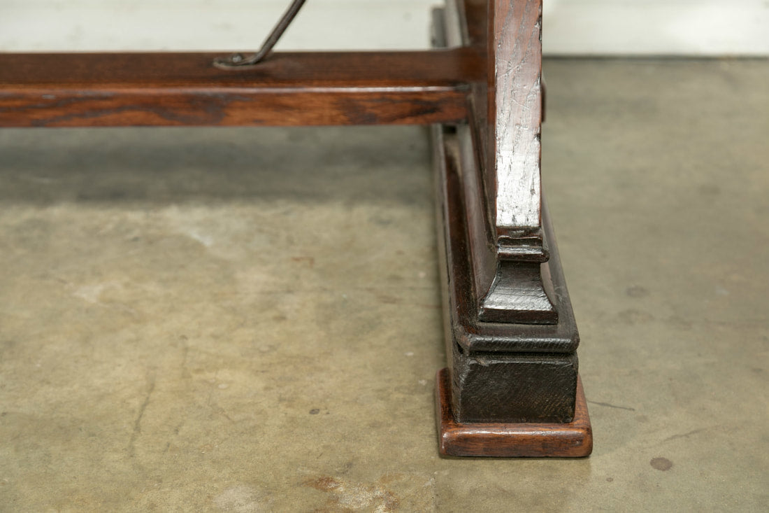 Early 19th Century Solid Oak French Provençal Desk or Console 