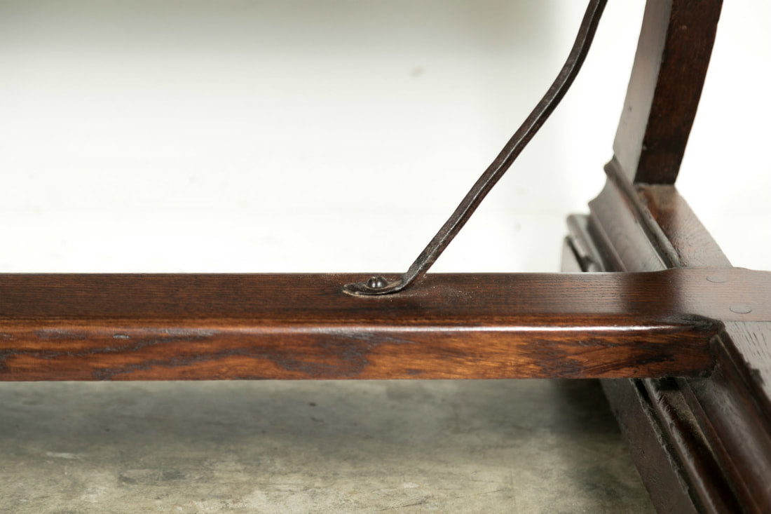 Early 19th Century Solid Oak French Provençal Desk or Console 