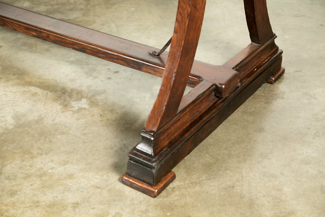 Early 19th Century Solid Oak French Provençal Desk or Console 