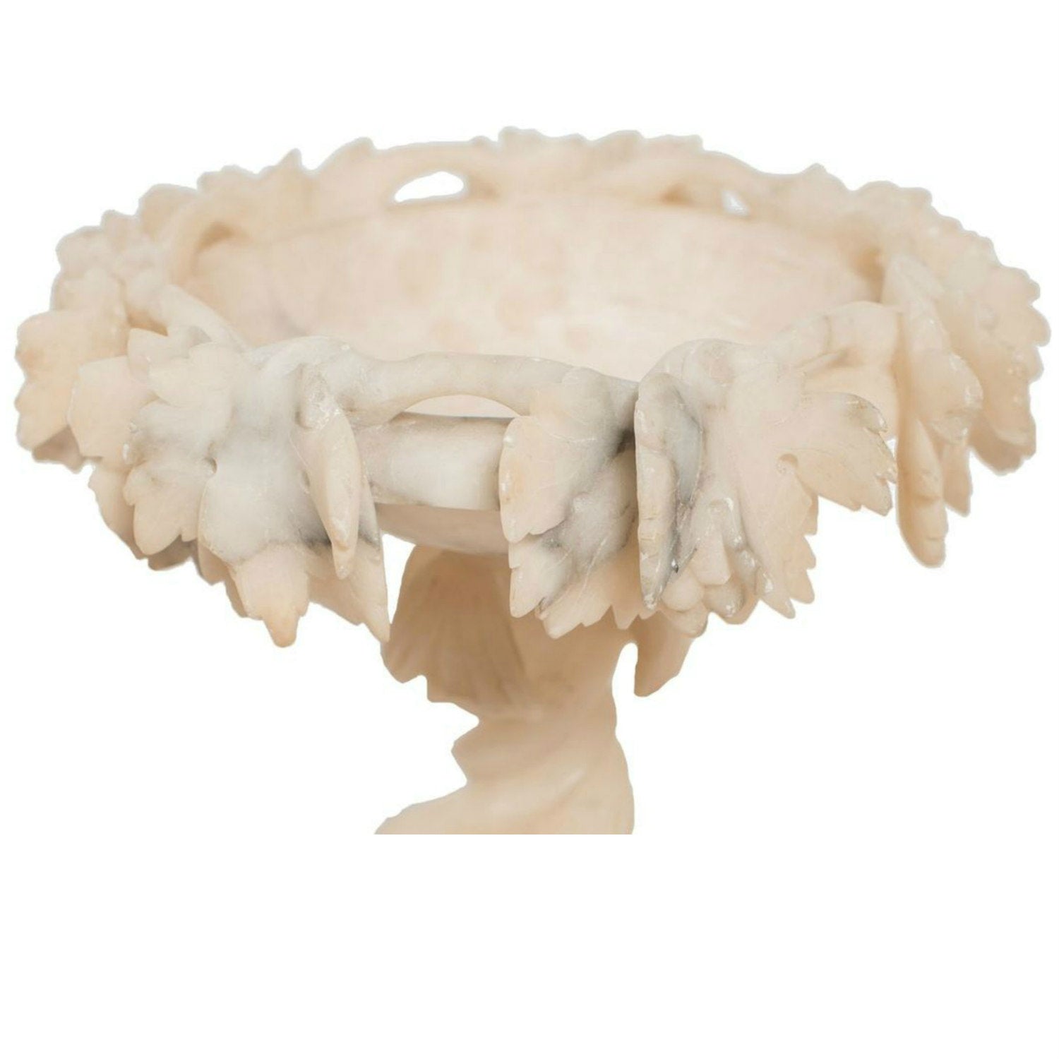 19th Century Hand Carved Italian Alabaster Tazza