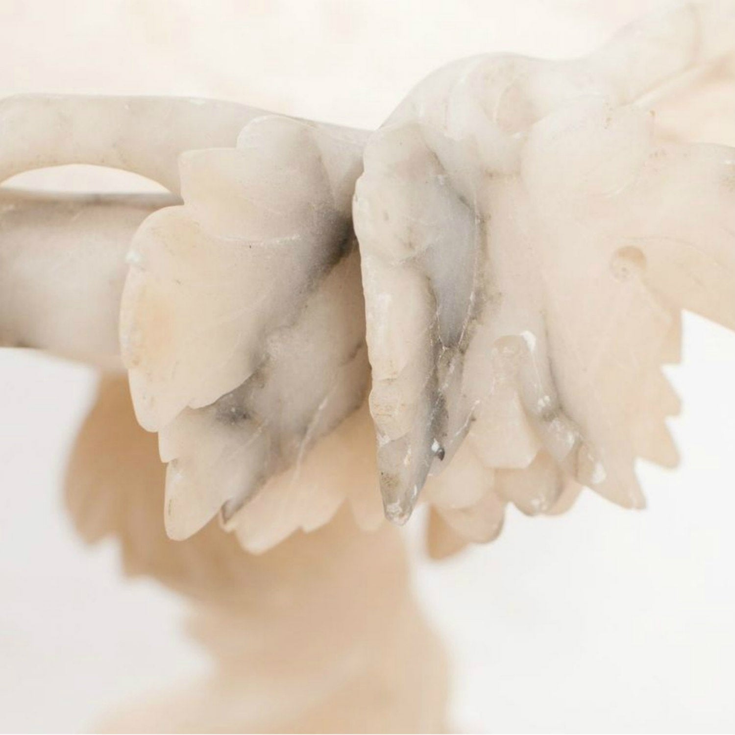 19th Century Hand Carved Italian Alabaster Tazza