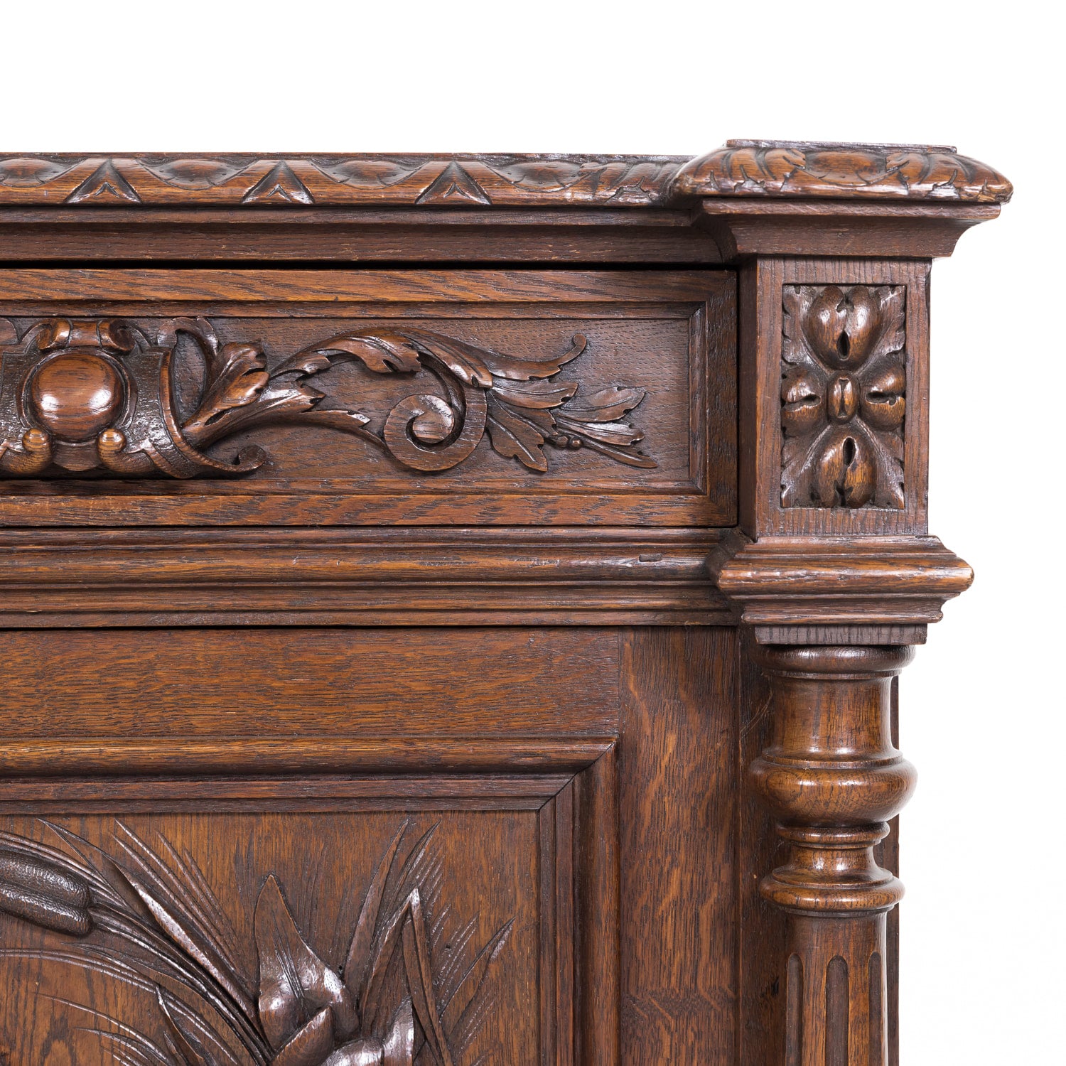 19th Century French Louis XIII Style Oak Buffet de Chasse or Hunting Buffet