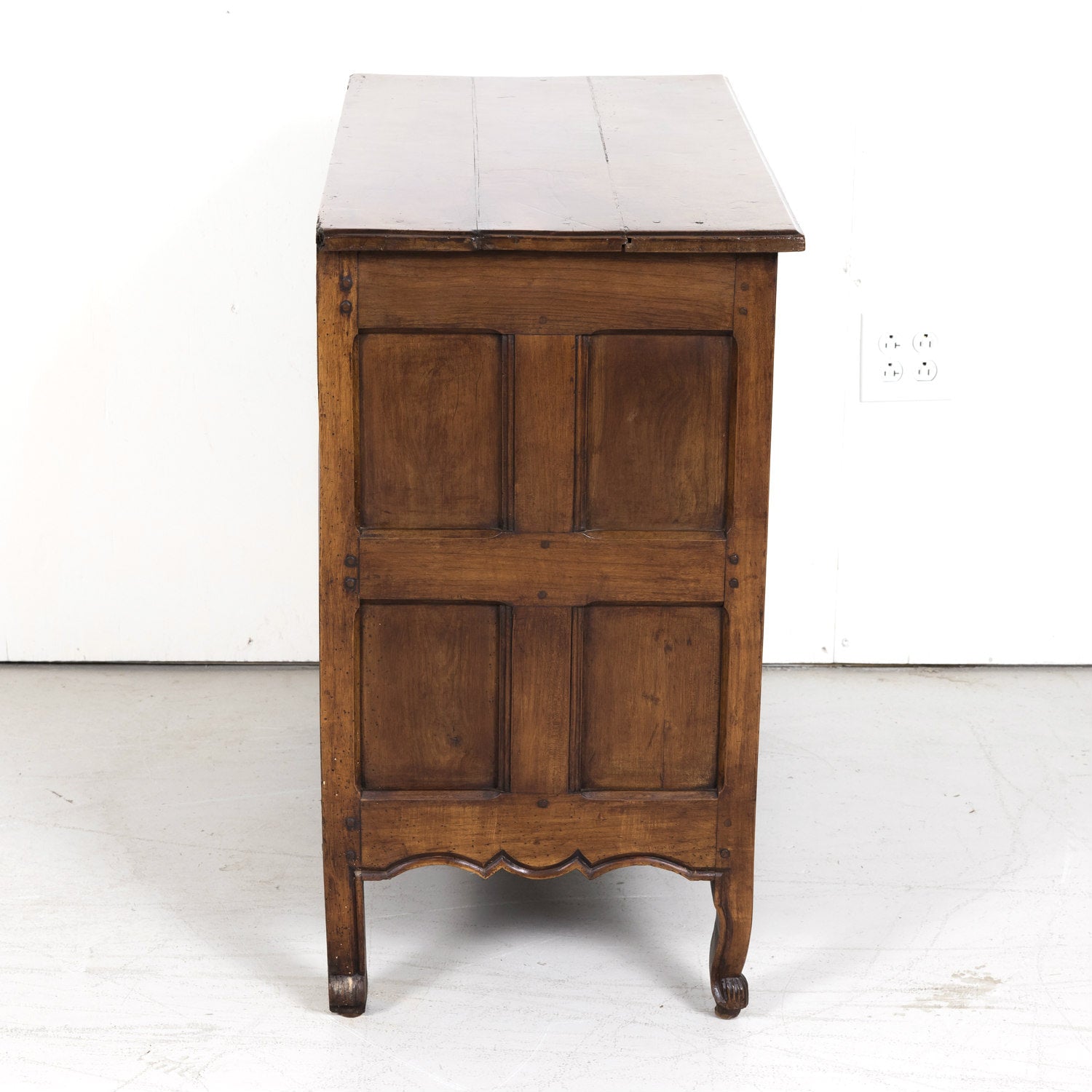 18th Century French Louis XV Period Two-Drawer Cherry Lyonnaise Commode