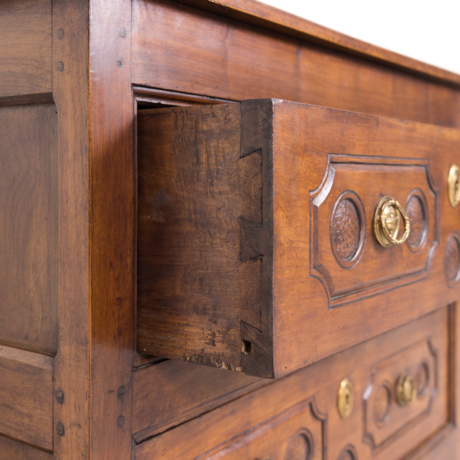 18th Century French Louis XV Period Two-Drawer Cherry Lyonnaise Commode