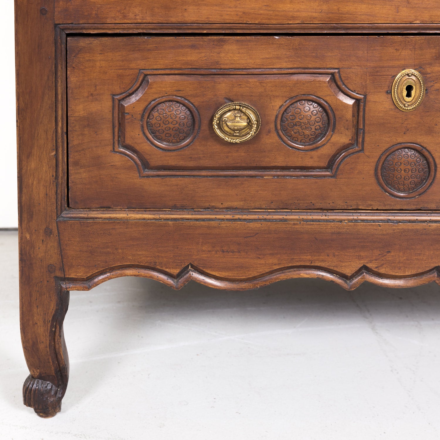 18th Century French Louis XV Period Two-Drawer Cherry Lyonnaise Commode