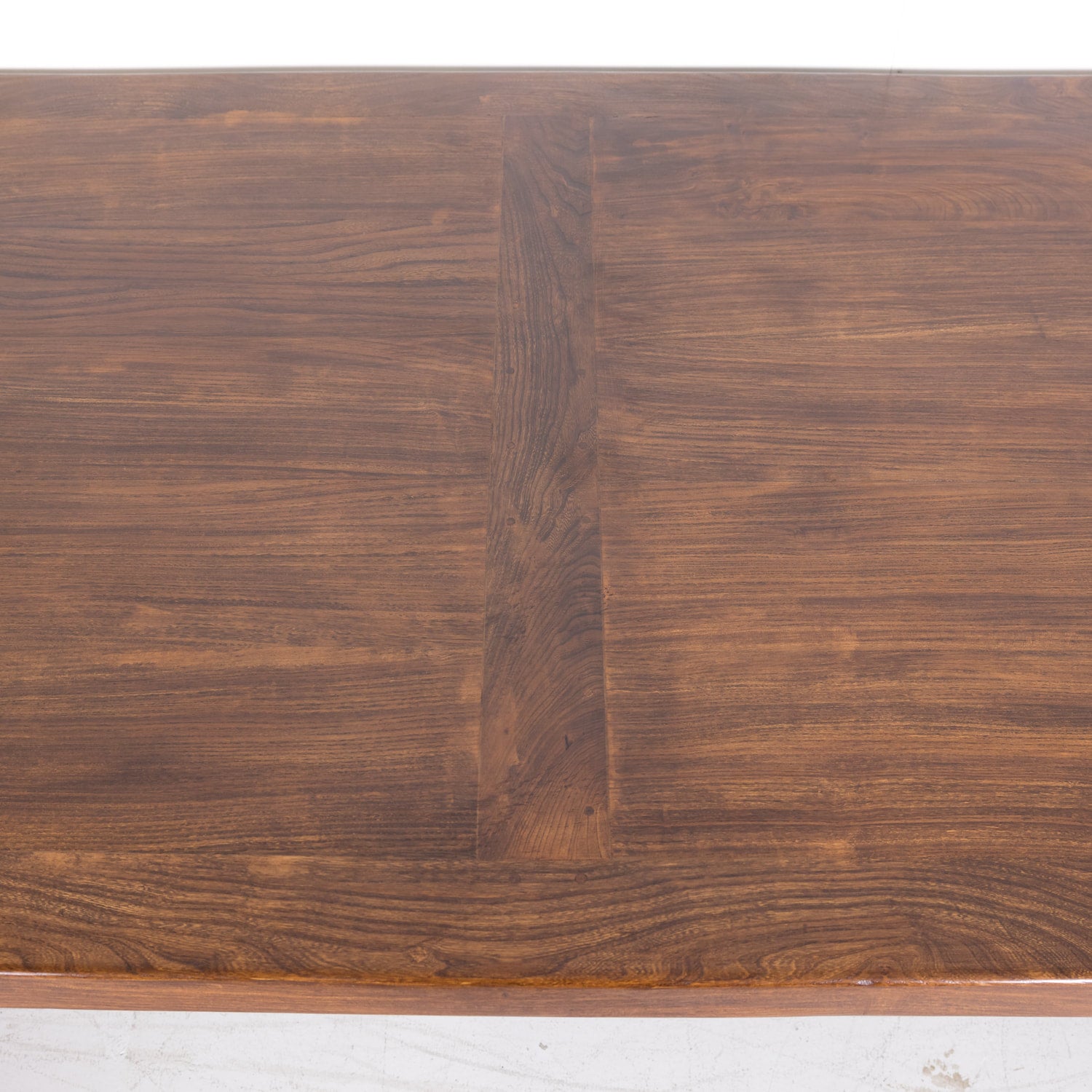 19th Century Antique French Chestnut Trestle Table with Rounded Edges